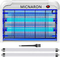 Indoor Electric Bug Zapper, 2800V Powerful Flying Insect Mosquito Killer w/ 20W Blue Light Attract, Plug-in Pest Control Machine for Moth, Fruit Fly, Fungus Gnat, Garage Bug Catcher/Eliminator/Trap