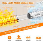 Metal Garden Hose 150 FT - 304 Stainless Steel Water Hose 150 FT - Expandable Short Flexible Garden Hose,no Kink Explosion, no Bite