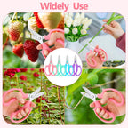 12 Pcs Flower Scissors, Stainless Steel Floral Shear, Premium Garden Pruning Shears, Sharp Garden Scissors, Flower Shears for Fresh Flowers Gardening (Blue, Green, Pink, Violet)