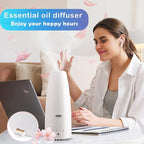 Warm and Cool Mist Humidifier for Home/Bedroom with Remote Control 2.3L Smart Air Humidifier for Desk/Office/Bedroom 25dB Whisper Quiet with Auto Shut off