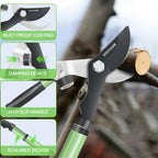 GARDENWORK Loppers for Tree Trimmer,Heavy Duty Branch Cutter,17-23"Extendable Garden Loppers with SK5 High Carbon Steel Blade,Chops Thick Branch Ease with 1.6" Diameter Cut Capacity