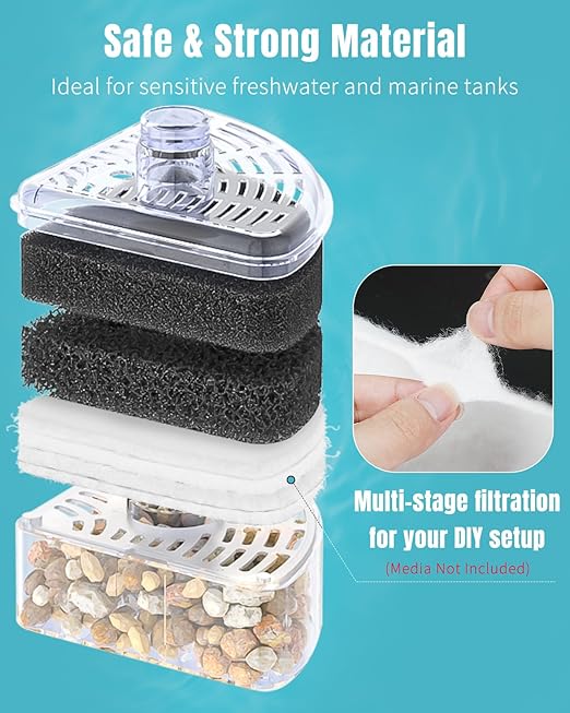 Pawfly Aquarium Polishing Filter Pad, 50 Micron Ultra-Fine Water Polishing Pad for Fish Tank Filters, 36 x 24 Inch Cut-to-Fit Aquarium Filter Floss, High Density Filter Media Pad for Ponds & Sumps