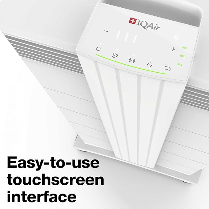 IQAir HealthPro Plus XE Air Purifier - 2-Pack- Smart HyperHEPA Filtration for Large Rooms up to 2250 sq ft - Viruses, Allergens, Smoke, Mold, Dust, Pet Dander, Swiss Made, WiFi Enabled