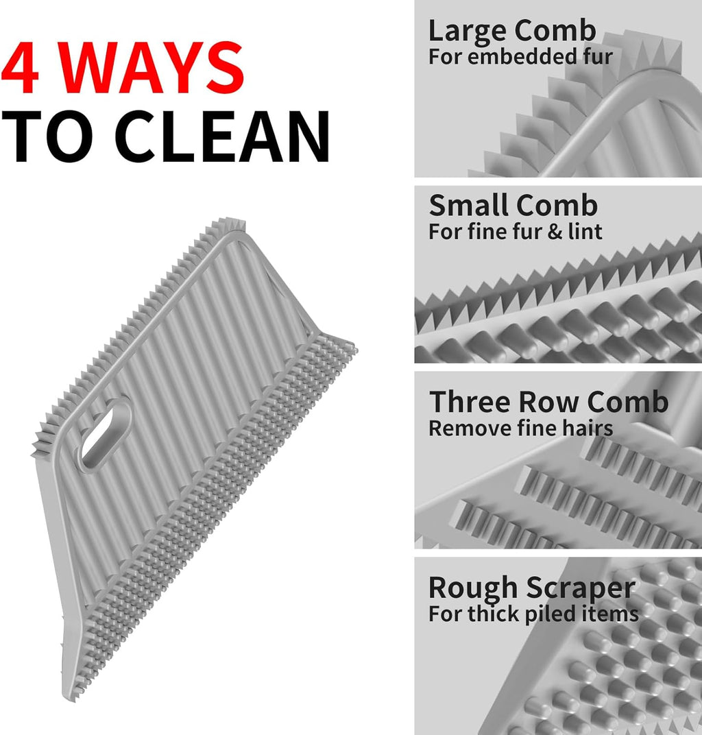 Carpet Rake,Lint Remover,Carpet Rake for Pet Hair Removal,Lint Brush,Lint Shaver for Carpets, Car Mat,Couch,Pet Bed,Furniture & Rug(3-Pack)