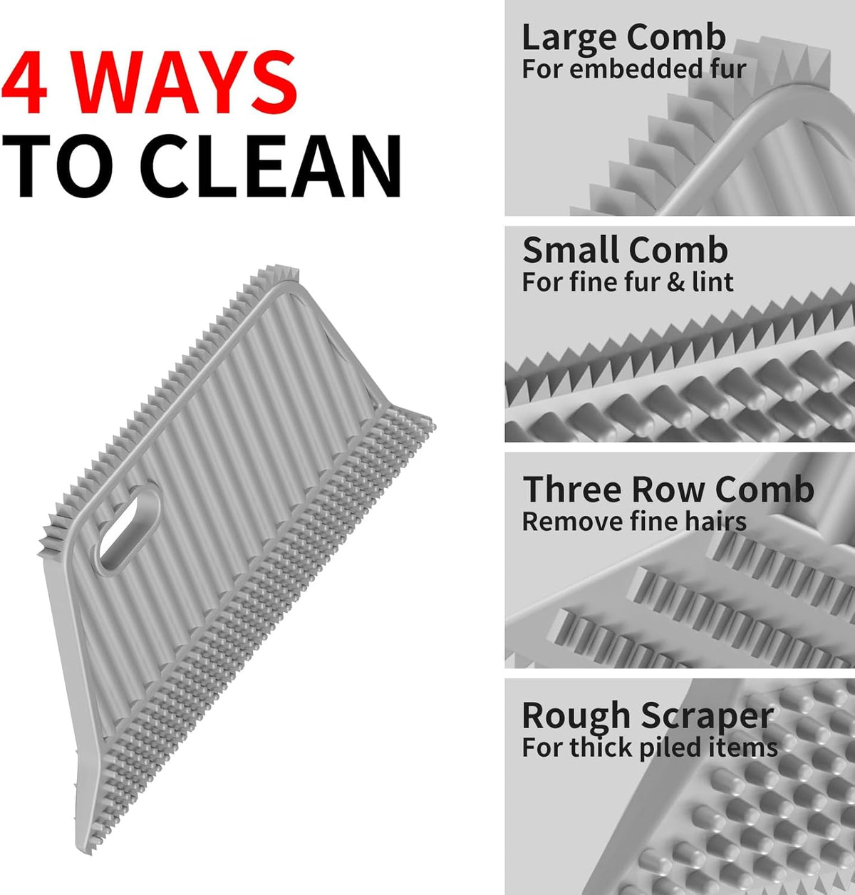 Carpet Rake,Lint Remover,Carpet Rake for Pet Hair Removal,Lint Brush,Lint Shaver for Carpets, Car Mat,Couch,Pet Bed,Furniture & Rug(3-Pack)