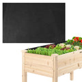 Qivine Raised Garden Bed Liner, Waterproof Raised Flower Bed Planter Liner, 5Ft x 9Ft Rectangle Grow Bags with Breathable and Reusable for Yard, Vegetables, Patios, Decking