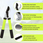 Loppers for Tree Trimming, Heavy Duty Branch Cutter Pruner with Gear Technology, Labor Saving Pruning Shears Gardening Tools Tree Clippers Tree Trimmer up to 1.3 Inch Clean Cut Capacity