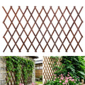 Expandable Garden Trellis, 38" x 89" Large Wooden Lattice Fence Wall Panel Lattice Trellis for Climbing Plants Outdoor Ivy Vine Rose Clematis for Garden Patio Room Decor (1Pcs Brown)