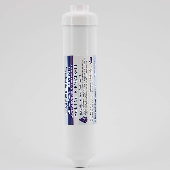 Alkaline Water Filter Replacement Cartridge | Mineral Cartridge for Alkaline Water Filters System | Essential Minerals for Water (1, Alkaline Cartridge Only)