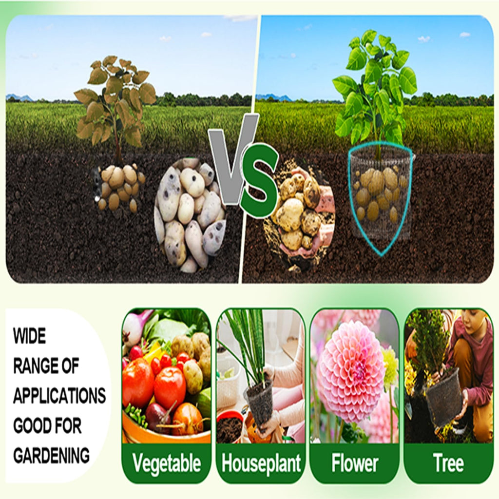 3 Gallon Go-pher and V-ole Proof Wire Baskets 32 Pcs, 3 Gallon Stainless Steel Plant Root Guard Go-pher Mesh Baskets Wire Cage for Underground for Garden Berries Vegetables Fruit Protection