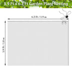 Fruit Tree Netting Covers with Zipper to Protect from Squirrels and Birds Large Netting for Fruit Trees Net Protection, White, 71" x 75", 1 Pack