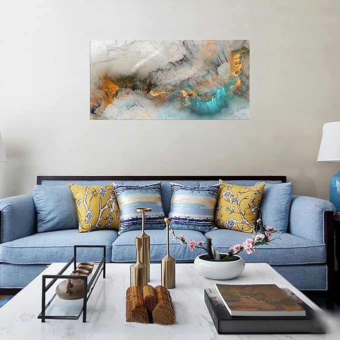 XXMWallArt FC3275 Abstract Canvas Wall Art Fancy Paint Canvas Print Painting Artwork for Living Room Bedroom Kitchen Home and Office Wall Decor