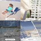 LukLoy 2" Wide 20ft Long Vinyl Straps for Patio Chairs Repair DIY + 20 Rivets, Replacement Straps for Lawn Chairs Patio Garden Balcony Outdoor Lounge Dining Furniture Repair, White