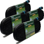Secbulk 2026 Flat Soaker Hose 200 ft for Garden, 200' (50ft x 4) Linkable Drip Hose Diy Garden Irrigation System Saving 80% Water, Dual-layer Leak-free Design Water Hose with Holes