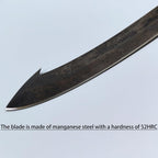 SV Handmade cast Manganese Steel Chopping Blade Sword, Full Tang, Outdoor, Hunting, Camping, Hiking, Survival, with Protective Cover, Multiple Styles to Choose from