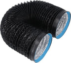 Generic 6.56ft PVC Aluminum Foil Dryer Vent Hose for Effective Airflow in Greenhouses, Grow Rooms, 7" Flexible Insulated Air Ducting
