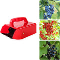 Domiella Blueberry Picker with Metallic Comb and Handle, Easier Berry Picking Harvest Tool,Berry Picker Rake Scoop for Blueberries Lingonberries Huckleberries, Red Handle