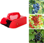 Domiella Blueberry Picker with Metallic Comb and Handle, Easier Berry Picking Harvest Tool,Berry Picker Rake Scoop for Blueberries Lingonberries Huckleberries, Red Handle