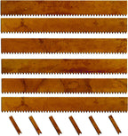 Cor-Ten Steel Landscape Edging with Rust Patina Finish, Pre-Rusted Cor-Ten Steel Landscape Edging, 42 inch Strips, 8 inch Depth (6 Pack)
