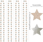 Champagne Glitter-Silver Party-Decorations Birthday Garland - 62ft Twinkle Little Star Hanging Streamers Banner,Boho Wedding Bridal Baby Shower Disco Christmas Bachelorette Engagement Decor Hugtmr