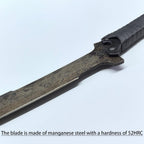 SV Handmade cast Manganese Steel Chopping Blade Sword, Full Tang, Outdoor, Hunting, Camping, Hiking, Survival, with Protective Cover, Multiple Styles to Choose from