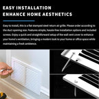 24x8 Return Air Grille(Duct Opening Size),Air Return Vent Cover,Flat Vent Cover,Rejillas De Aire Acondicionado para Casa,Return Air Grilles,Outer Dimensions:25.75"Wx9.75"H(24"W x 8"H, Duct Opening)
