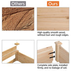 Yaheetech Wooden Raised Garden Bed Outdoor Planter Box, Wood