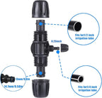 Locked Barbed Tee Connectors,1/2 Inch to 1/4 Inch Irrigation Tubing Fittings Kit for (1/2'' ID x 0.60''-0.63'' OD) 16mm Drip Tubing (10 Pcs Barbed Tee 3-Way)
