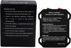 Ultrasonic Rodent Repellent for Car Engine – Battery Powered Under Hood Mouse Repeller with Flashing Strobe Light, Keeps Rats and Mice Away from Vehicle, Automobile, Truck, Garage, Attic, Barn, Shed