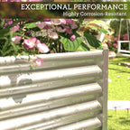 3pcs 6x3ft Galvanized Raised Garden Bed Outdoor,Above Ground Garden Bed for Vegetable,Metal Raised Beds for Flower,Steel Raised Beds for Gardening