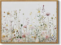 InSimSea Framed Wall Art for Living Room Watercolor Flowers Paingting Pictures Wall Decor Aesthetic Wildflower Art Elegant Pastel Florals Canvas Print Home Decor for Bathrrom, Bedroom Décor 12x16In