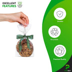 Gusseted Plastic Bags, 4 x 2 x 8 Inches. Pack of 1000 Clear Gusseted Poly Bags. 2 Mil Polyethylene Flat Bottom Bag with Side Gusset. Plastic Bread Bag. Clear Baggies for Treats