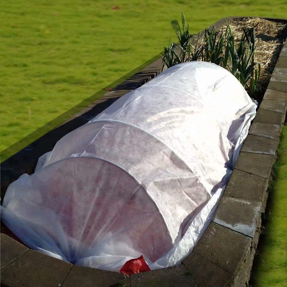Agfabric Plant Covers Freeze Protection Floating Row Covers 10'x25' 0.55oz Plant Covers Freeze Protection,Row Covers for Vegetables,White
