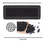 Eujgoov 2 Pcs 3D Printer Air Filter, Particulate Air 13 and Activated Carbon Combo Filter Without Brush for Bamboo Series