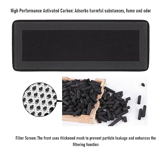 Fafeicy 3D Printer Air Filter Cartridges High Efficiency Activated Carbon Filter Replacement Advanced Particle Absorption Easy Installation
