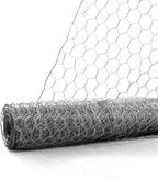 Fencer Wire 20 Gauge Chicken Wire Fence, Galvanized Poultry Hexagonal Netting Crafting, Chicken Coops & Rabbit Rodent Cage, 1-Inch Hex Grid (5 ft. x 150 ft.)