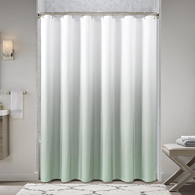 Naturoom Desert Sage Shower Curtains for Bathroom,Ombre Cloth Fabric Shower Curtain Set with 12 Hooks Desert Sage Bathroom Decor 72 x 72