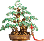 Natural Aventurine (1,300 Gemstone Count) Chakra Crystal Tree with Healing Properties - Home & Office Bonsai Feng Shui Money Tree Decoration for Luck, Success and Intelligence - 18"