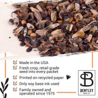 Bentley Seeds Co. Merry Christmas Wreath of Birds Holiday/Christmas Gift Tags | Non-GMO, Non Coated Bird & Butterfly Pollinator Wildflower Seed Mix | 25 Seed Packets