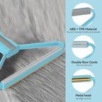 Carpet Rake,Lint Remover,Carpet Rake for Pet Hair Removal,Lint Brush,Lint Shaver for Carpets, Car Mat,Couch,Pet Bed,Furniture & Rug(3-Pack)