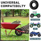 4.10/3.50-4 Inner Tube 2 Pack Heavy Duty Replacement Inner Tubes with TR-87 Bent Valve Stem for Wheelbarrows Mowers Hand Trucks