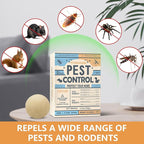 Pest Repellent Balls - Repel Rodent with Peppermint, High-Strength Mice, Mouse, and Rat Repellent - Effectively Deters Spiders, Roaches, Ants, Moths & Pests - 10-Balls