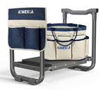Aimerla Foldable Garden Kneeler Seat Heavy Duty [Upgraded Widened Thick Kneeling Pad] Garden Stool with Large Garden Tool Bags with Pockets - Portable Garden Bench Gardening Gifts for Parents