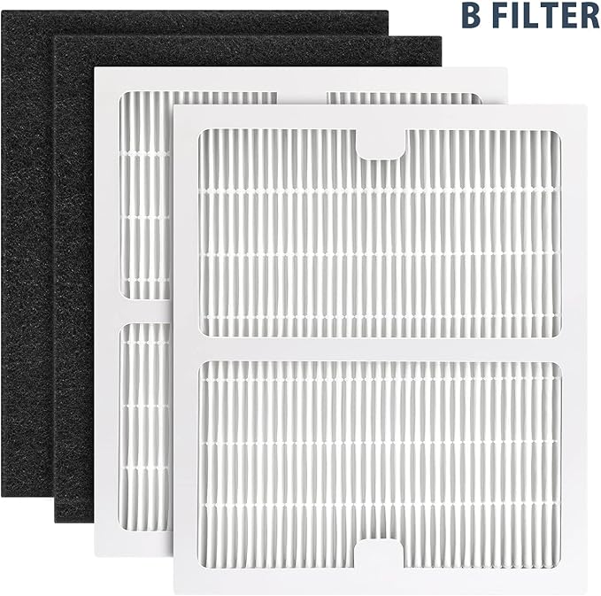 Replacement Filters b for Idylis AC-2125, AC-2126, IAF-H-100B, IAP-10-125, IAPC-40-140, IAP-10-150, IAP-10-050 Air Purifiers (2 Pack)
