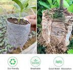 Belit Nursery Growing Bags, 200 Pcs Fabric Seedling Pots Non-Woven Pouch for Gardening Seed Plant Bag, Potato, Flower, Tomato Plant Starts (5.6" x 7.4 ")