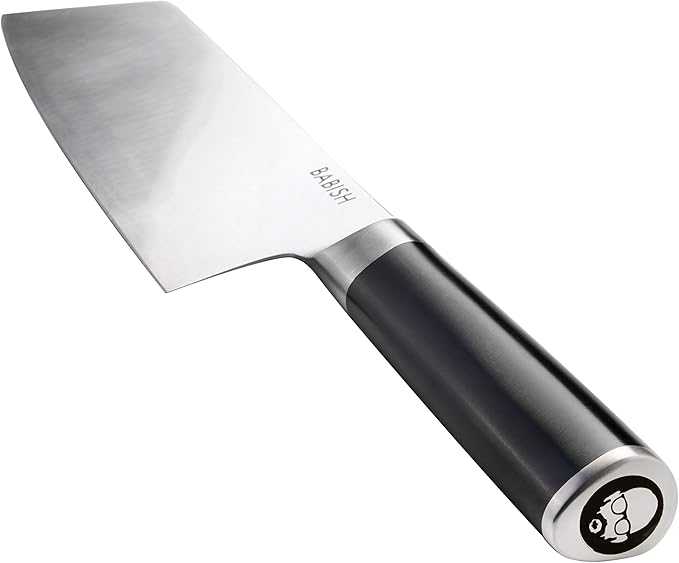 Babish High-Carbon 1.4116 German Steel Cutlery, 7.5" Clef (Cleaver + Chef) Kitchen Knife, Good Housekeeping Standout Knife of 2022
