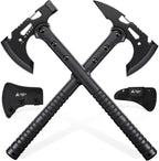 Freelander Tactical Axe 2 Pack, Sharp Tomahawk with Sheath, Portable Tomahawk with Clip and Bottle Opener, Durable Survival Hatchet for Emergency, Hiking and Camping