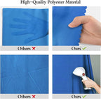 10x10FT Royal Blue Screen Backdrop for Photography, Solid Blue Photo Background for Party Portrait Photoshoots Booth Video Studio