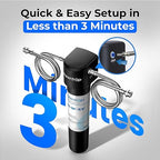 Waterdrop UA-5Y 𝟓 𝐘𝐞𝐚𝐫𝐬 Under Sink Water Filter System, Ultra Long Life, Reduces Lead, Chlorine, Bad Taste & Odor, Water Filter for Sink Faucet Direct Connect to Kitchen Faucet, USA Tech