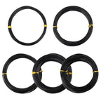 5 Roll Anodized Aluminum Bonsai Training Wire Kit with Bag, Black Bonsai Training Wire, Plant Wire Kit for Bonsai Artists & Beginners by Biugaaufai (1.0mm, 1.5mm, 2.0mm, 2.5mm, 3.0mm,5-Size 328 Feet)